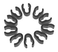 Healifty 10pcs Microphone Cable Clip for Mic Pole 15mm Plastic Cable Clamp for Microphone Stand Accessories Suitable for Dj Karaoke