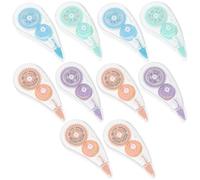 Healifty 10pcs Mini Correction Tape Set, Portable Adhesive Correcting Tapes for Students, Classroom and Office Use, Colorful Compact Stationery for Study and Writing Correction