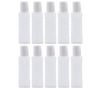 Healifty 10Pcs Mini Plastic Travel Bottles with Lids Portable Small Refillable Liquid Containers for Toiletries Multi-Function Travel Accessory