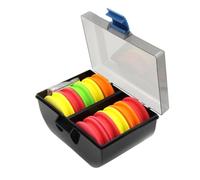 Healifty 10pcs Mixed Color Round Plastic Fishing Line Spools EVA Winding Boards Hook Keepers Lightweight Fishing Accessories for Hand Reels and Outdoor Angling