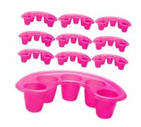 Healifty 10pcs Nail Soaking Bowls for Manicure Finger Bowls for Soaking Gel Polish Remover Lightweight Plastic Portable for Home Salon Use