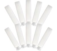 Healifty 10pcs Pe Travel Squeeze Bottles for Cream and Sunscreen with Flip Cap, Portable and Refillable 50g Lotion Packing Bottles for Camping and Make up Use