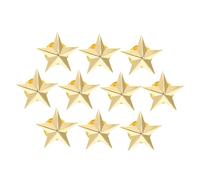 Healifty 10pcs Pentagram Badges Star Badge Pins for Veterans Day Party Clothes Star Elegant for Hat and Lapel Pins