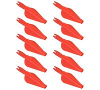 Healifty 10pcs Plastic Arrow Tails Conjoined Arrow Nock Design for Archery Archery Resistance and Portable Hunting Training Accessories