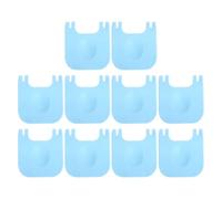 Healifty 10pcs Plastic Cage Buckles Rabbit Cage Fixing Clips Wire Fasteners DIY Assembly Sky-blue for Small Animal Playpen Indoor Pet