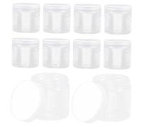 Healifty 10pcs Plastic Storage Bottles with Seal Lids Airtight Food Containers for Grains Spices and Cereal Preservation and Bpa Packaging Jars