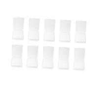Healifty 10pcs Plastic Storage Boxes for Makeup Sponges and Earring Organizer Small Storage Containers for Cosmetics and Accessories