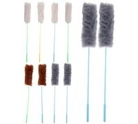 Healifty 10pcs Plush Cat Teaser Wand Set for Cats and Kittens with Assorted Colour Soft String Tassels Interactive Play to Strengthen Pet Relationship for Owners Random Color