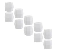 Healifty 10pcs Portable Toothpaste Refill Adapter Compatible with Most Toothpaste Tubes, Plastic Material, Prevents Air Bubbles, for Travel Bag and Bathroom Use