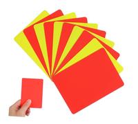 Healifty 10pcs Professional Soccer Referee Cards Red Yellow Football Match Cards PVC Flexible for Sports Training Coaching and Refereeing