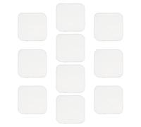 Healifty 10pcs Pure Cotton Face Towels Double-Layer Muslin Washcloths Soft Absorbent Drool Towels for Bathing and Feeding Blue
