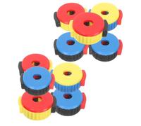 Healifty 10PCS Quick Release Plastic Cymbal Nuts for Drum Kit, Percussion Cymbal Replacement Accessories with Colorful Mixed Caps, Fast Installation and Secure Fixing for Drum Set