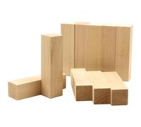 Healifty 10pcs Rectangular Pine Wood Carving Blocks Set for DIY Whittling and Crafting, Unfinished Wooden Blocks Suitable for Woodworking and Hand Carving Projects in Arts and Crafts