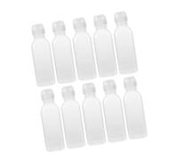 Healifty 10pcs Refillable Plastic Squeeze Bottles for Oil and Condiments with 300ml Capacity, Measurement Marks, Versatile Usage, and Drip Prevention for Home Kitchens and Restaurants