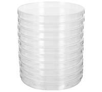 Healifty 10pcs Science Plastic Petri Dishes with Lids 14.3cm Diameter x 1.6 cm Deep Tissue Culture Plates Thick Clear Petri Dishes for Laboratory Experiment