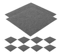 Healifty 10pcs Self Adhesive Carpet Tiles Set Polypropylene Square Floor Covering with Fire Retardant and Noise Reducing Features for Fireplace and Meeting Rooms
