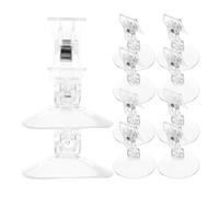 Healifty 10pcs Shower Curtain Splashproof Clip Bathroom Shower Curtain Clips Plastic Suction Cup Shape Windproof Easy to Carry Protect Bathroom from Getting Wet Bath Accessories