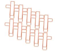 Healifty 10pcs Small Metal Cross Shaped Paper Clips Creative Office Supplies for Document Clips Notebook Paper