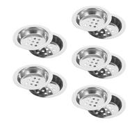 Healifty 10pcs Stainless Steel Incense Burner Screens for Middle Eastern Frankincense Burner Cup Charcoal Ash Catcher Tray Silver for Home Decor and Aromatherapy