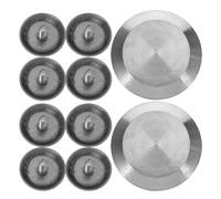 Healifty 10pcs Stainless Steel Tactile Warning Studs 35x5mm Non-slip Blind Nail Pavement Markers for Sidewalks Subway Airport Safety Pathway Indicators for Visually Impaired