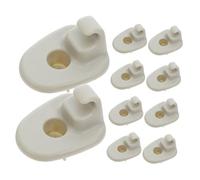Healifty 10PCS Sun Visor Clips for Plastic Fasteners with Wear Resistant Material Secure Vehicle Interior Hooks for Stable Sunshade Mounting and Accessory Attachment