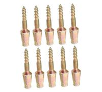 Healifty 10pcs Tamper Resistant Door Hinge Screws Carbon Steel Self-tapping Double Thread Security Pins for Cabinets Gates Heavy-duty Stable Installation