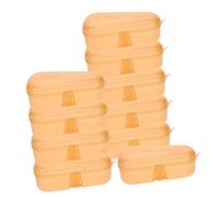 Healifty 10pcs Teether Storage Box Plastic Pacifier Box Storage Container for Travel and Home Use Boys and Girls Pacifier