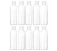 Healifty 10pcs Travel Plastic Bottles Refillable Travel Bottle for Toiletries Lotion Shampoo Toiletries Containers