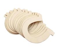Healifty 10Pcs Unfinished Horseshoe Cutouts DIY Wood Slices Wooden Graffiti Accessories for Boys and Hand-Painted Craft Home Decoration and Art Projects