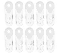 Healifty 10pcs Vertical Blind Curtain Accessory Oval Acrylic Lifting Handle