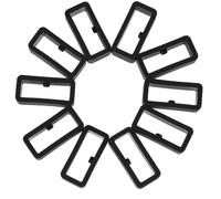 Healifty 10pcs Watch Fastener Rings Silicone Watch Bands Keeper Replacement Loops Sturdy Soft Silicone Material Black 0.98x0.43x0.28 Inch Secure Fit for Smartwatch Accessories
