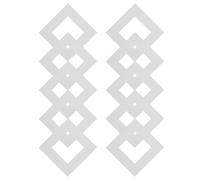 Healifty 10pcs White Paper Photo Frame Matte for Picture Display, Square Pre-cut Picture Mats with Inner Cut Opening, Decorative Desktop Ornament Suitable for Bedroom and DIY Projects