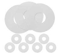 Healifty 10Pcs White Silicone Inflatable Boat Valve Gaskets Replacement Sealing Washers for Air Mattress and Dinghy, Sturdy Valve Silicone Pads for Plastic Boat Accessories