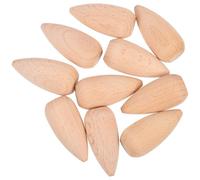 Healifty 10pcs Wooden Peg Dolls Unfinished Wood Crafts, Unpainted Blank Doll Bodies for Hand-Painted Projects, Can be Drawn, Home Desktop Ornament