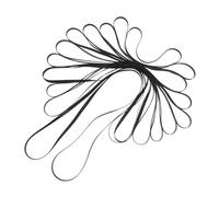 Healifty 11pcs Black Rubber Turntable Belts Replacement for Vintage Record Players Elastic Low Noise Drive Rings for Platter Movement Spare Belts for Gramophone DIY Repair Parts