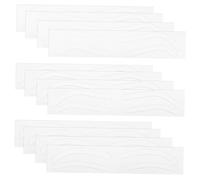 Healifty 12 Sheets Adhesive Eyebrow Stencil Kit for Women Disposable Soft Paper Brow Templates for Symmetrical Shaping and Easy Application Safe and Comfortable Eyebrow Tattoo Auxiliary