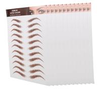 Healifty 12 Sheets Eyebrow Stickers Peel off Eyebrow Stencils for Transfers for Makeup Shaping