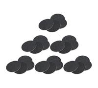 Healifty 120pcs Black Volcanic Foot Sandpaper Discs for Electric Callus Remover, 2 Boxes with 60 Coarse Grit Disposable Replacement Sanding Pads for Foot Care and Dead Skin Removal