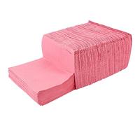 Healifty 125pcs Dental Bibs, Pink Disposable Aprons for Adults, 18 x 13.2 inches Disposable Dentist Bibs, 3 Ply Waterproof, Tattoo Bibs for Nail Tables, Dental Pads, Mats, and Paper Sheets