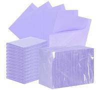 Healifty 125pcs Dental Bibs, Purple Disposable Aprons for Adults, 18 x 13.2 inches Disposable Dentist Bibs, 3 Ply Waterproof, Tattoo Bibs for Nail Tables, Dental Pads, Mats, and Paper Sheets