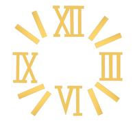 Healifty 12pcs Acrylic Clock Number Replacement Kit with Precise Movement, Minimalist Stylish Design for Living Room and Kitchen Wall Clocks, Easy Self-installation Vintage Inspired Decor