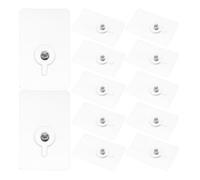 Healifty 12pcs Acrylic Picture Hanging Hooks for Doors