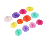 Healifty 12pcs Colorful Paper Fan Set Vibrant Ceiling Wall Decor for Party Wedding Shower Graduation and Mexican Fiesta Easy to Hang Honeycomb Design Dual