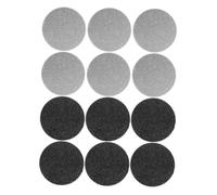 Healifty 12pcs Electric Foot File Replacement Sheets Pedicure Tool White and Black Grinding Discs Foot Care Accessories for Dead Skin Callus Removal