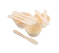 Healifty 12pcs Face Mask Mixing Bowl Set with Spatula and Brush, Reusable Tpe Material in Beige, Keeps Tools Organised, Stylish and Practical for Bathroom and Home Skincare Use