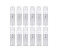 Healifty 12Pcs Foam Pump Bottle 50ml, Refillable Empty Travel Size Soap Dispenser, Leakproof Foaming Handwash Container for Lash Cleanser, Shampoo & Cosmetics, Airport Approved, White