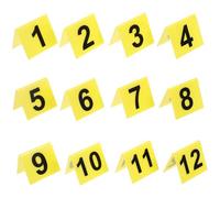 Healifty 12pcs Game Theme Markers Acrylic Detective Crime Scene Props for Halloween Mystery Parties Roleplaying Enhancer