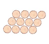 Healifty 12pcs Log Chip Coaster Slice Chips Drink Coasters Tree Bark for Crafts Mug Holders for Kitchen Home Mini Craft Hole Cup Coasters Christmas Craft Wood Craft Supplies Wooden