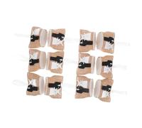Healifty 12pcs Mini Burlap Favor Bags with Handles Reusable Jute Present Pouches for Weddings Anniversaries Parties for Candy Chocolates Jewelry and Celebrations