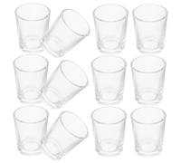 Healifty 12pcs Mini Glass Communion Cups Set of Small Glass Goblets with Smooth Comfortable Grip, Elegant Polished Finish Chalices for Holy Communion and Parties